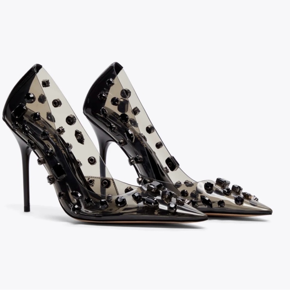 Good American Diamonds Forever Heel in Smoke - NIB!